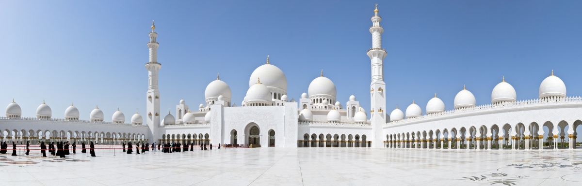 Sheikh Zayed Moschee Abu Dhabi Panorama (Michael Eichler / stock.adobe.com)  lizenziertes Stockfoto 
Información sobre la licencia en 'Verificación de las fuentes de la imagen'